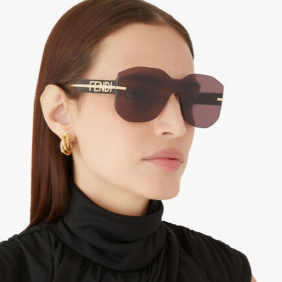 NEW FENDI FE40067U 30Y, WOMEN BURGUNDY SUNGLASSES FENDI - Picture 1 of 5